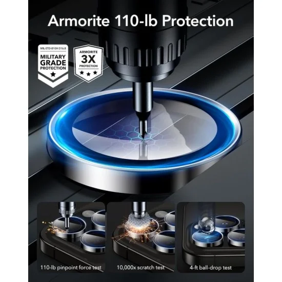 Esr Iphone 16 Pro/16 Pro Max Camera Lens Protector - Black Edge